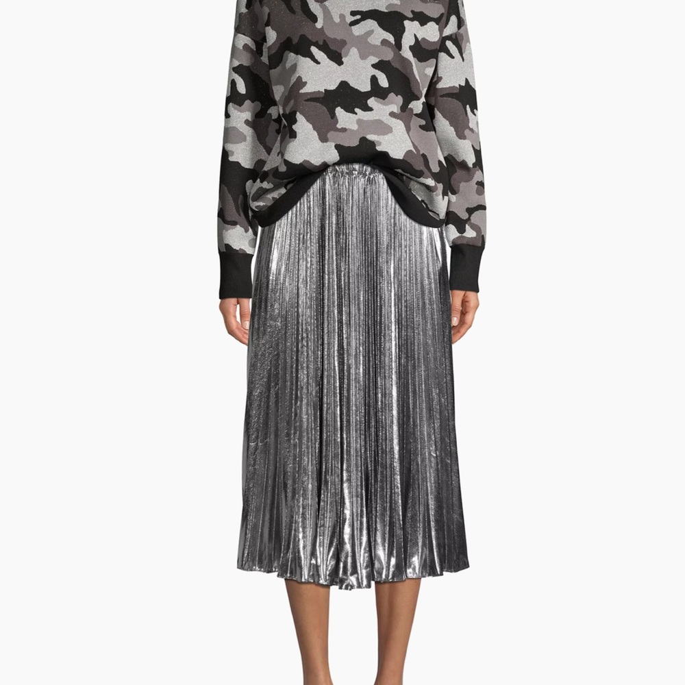MICHAEL Michael Kors Foil Pleated Skirt